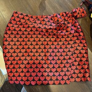 J crew heart faux wrap skirt size 12